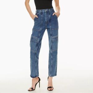 Agolde Blue Straight Leg Jeans